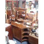 AN EDWARDIAN ROSEWOOD CABINET