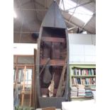 EDWARDIAN OR EARLIER CANVAS SIDED BOAT