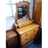 AN EDWARDIAN DRESSING CHEST