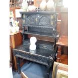 A "QUAINT" AMATEUR DESIGN EBONISED BUREAU