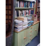 LARGE STAINED PINE DRESSER