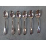 FOUR MATCHING WILLIAM IV SILVER TEASPOONS