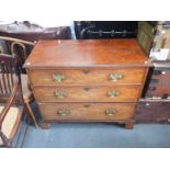 GEORGE III MAHOGANY CHEST OF DRAWERS