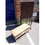 A 1930S FIGURED WALNUT CABINET