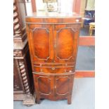 REPRODUCTION MAHOGANY COCKTAIL CABINET