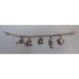 A SILVER CHARM BRACELET