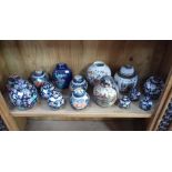 A COLLECTION OF GINGER JARS