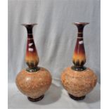 A PAIR OF ROYAL DOULTON 'SLATER'S PATENT' VASES