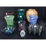 A COLLECTION OF MONART AND OTHER GLASSWARE