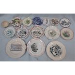 A COLLECTION OF 19TH CENTURY NURSERY PLATES
