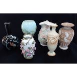 A COLLECTION OF DECORATIVE CERAMIC VASES