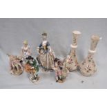 A COLLECTION OF CONTINENTAL FIGURINES