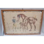 BAYNARD PRESS FOR SCHOOL PRINTS LIMITED: 'MARE AND FOAL' BY JOHN SKEAPING