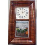 A MAHOGANY CASED AMERICAN 'OG' CLOCK