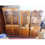 A REPRODUCTION SECRETAIRE BOOKCASE