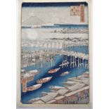 UTAGAWA HIROSHIGE I (1797-1858) Nihonbashi, from the series of One Hundred Famous Views of Edo