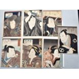 A COLLECTION OF OSAKA PRINTS, to include works by Konishi Hirosada (act.1819-1863), Hasegawa Sadanob