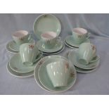 A VINTAGE TEASET, WITH MONOGRAM 'WI' FOR THE WOMEN'S INSTITUTE