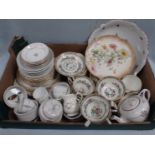 A FOLEY CHINA 'MING ROSE' TEASET AND OTHER CERAMICS