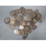 A QUANTITY OF GEORGE V SILVER COINS