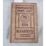 HOUGHTON'S LTD PHOTOGRAPHIC PRICE LIST, 1914