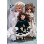 THREE DOLLS, CLOTHED