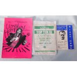 TWO FOOTBALL PROGRAMMES AND A CONCERT PROGRAMME