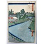 UTAGAWA HIROSHIGE I (1797-1858) Benkei Moat from Soto Sakurada to Kojimachi, from the series One Hun