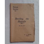 A SOUVENIR BOOKLET; 'BEATING THE BOUNDS' POOLE HARBOUR, 1927
