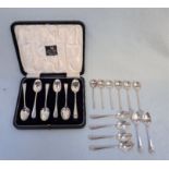 A COLLECTION OF SILVER TEASPOONS