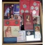 A QUEEN ELIZABETH CROWN COLLECTION SET 1953 - 1990;