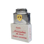 A TABLE TOP CIGARETTE LIGHTER FROM THE KENT HEADQUARTERS OF THE BRITISH RACING AND SPORTS CAR CLUB