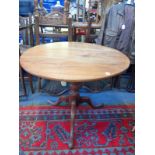 A GEORGE III MAHOGANY TRIPOD TABLE