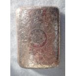 A SILVER CIGARETTE CASE