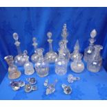 A COLLECTION OF DECANTERS