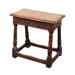 A 17TH CENTURY STYLE JOINT STOOL