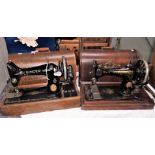 TWO SINGER SEWING MACHINES