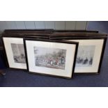 A SET OF ELEVEN ETON AND HARROW PRINTS