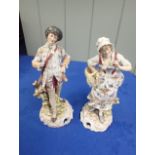 TWO CONTINENTAL PORCELAIN FIGURINES