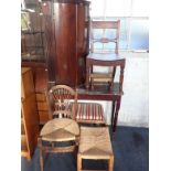 A VICTORIAN STAINED PINE SIDE TABLE