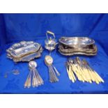 A COLLECTION OF SILVERPLATED WARE
