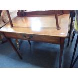 A GEORGE III MAHOGANY SIDE TABLE