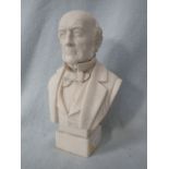 A PARIAN BUST OF GLADSTONE BY ROBINSON & LEADBEATER