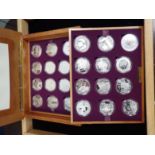 QUEEN ELIZABETH II GOLDEN JUBILEE 24 SILVER COIN COLLECTION