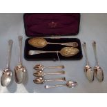 FOUR GEORGIAN SILVER TABLESPOONS