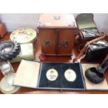 A VICTORIAN MAHOGANY JEWELLERY CASKET