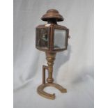 A BRASS CARRIAGE LAMP