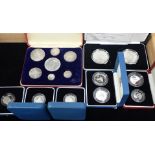 AN ASSEMBLED 1887 SILVER COIN SET