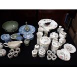 A COLLECTION OF WEDGWOOD AND AYNSLEY DECORATIVE WARES AND FANCIES