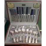 A VINERS SILVER PLATED CUTLERY SET